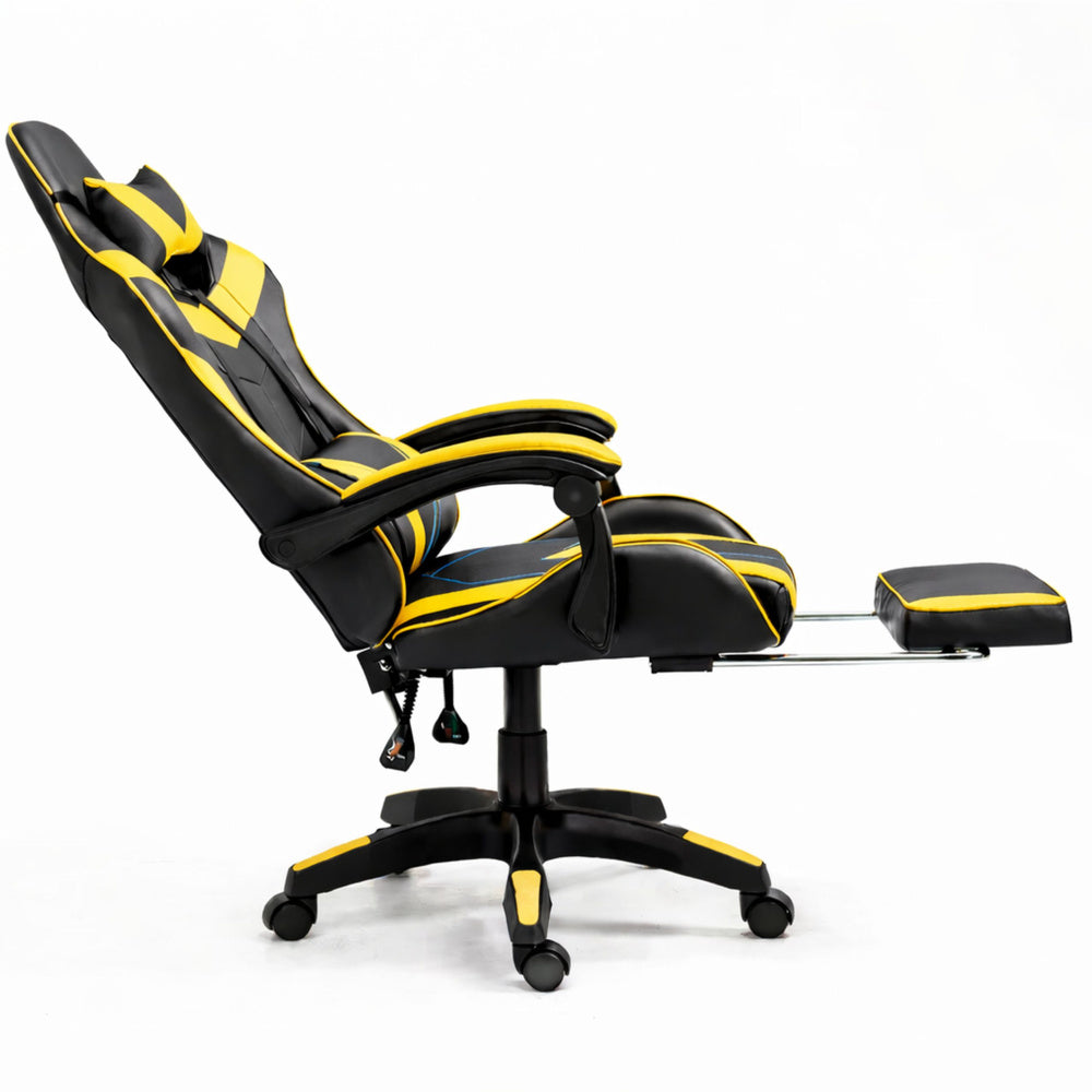 Gaming stolica sa osloncem za noge LE TOY – žuta