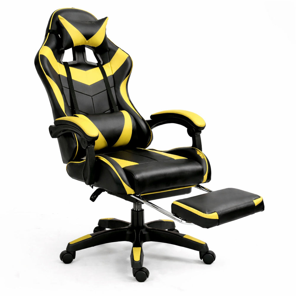 Gaming stolica sa osloncem za noge LE TOY – žuta