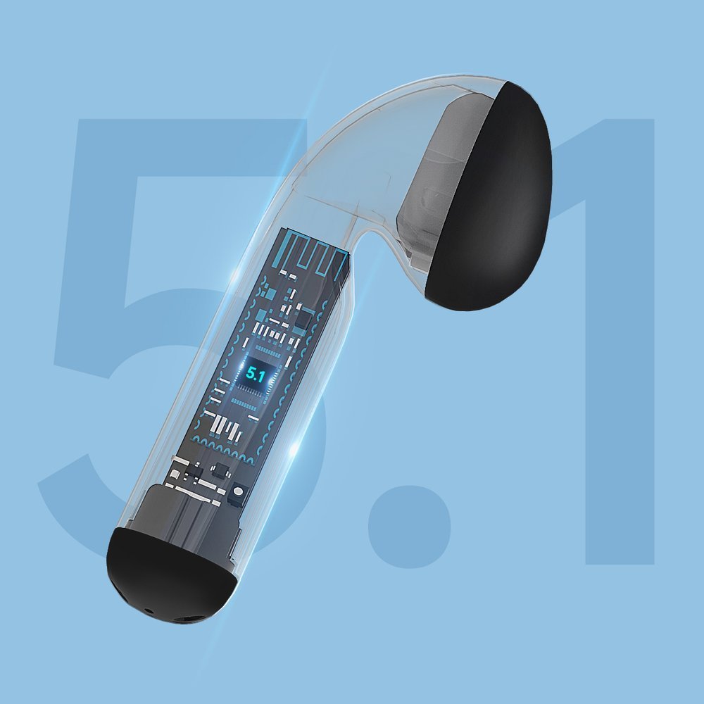 Brezžične Bluetooth slušalke Mixcder V 5.1 TWS črne