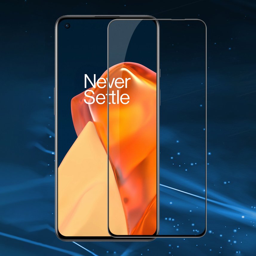 Nillkin CP+PRO ultratanko kaljeno steklo s polno prekrivnostjo z okvirjem 0,2 mm 9H za OnePlus 9 črno