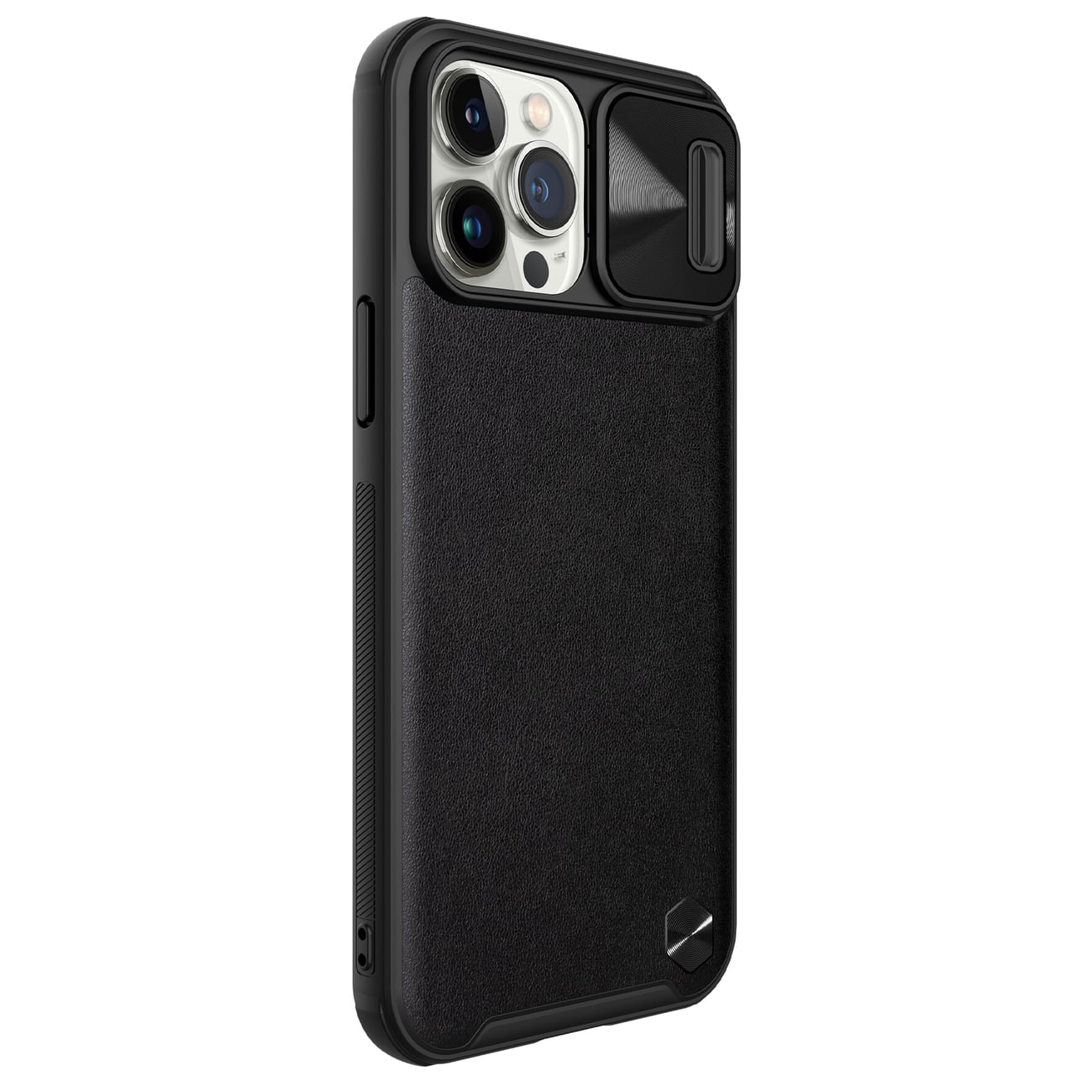 Nillkin CamShield usnjena torbica za iPhone 13 Pro Max s pokrovčkom za kamero