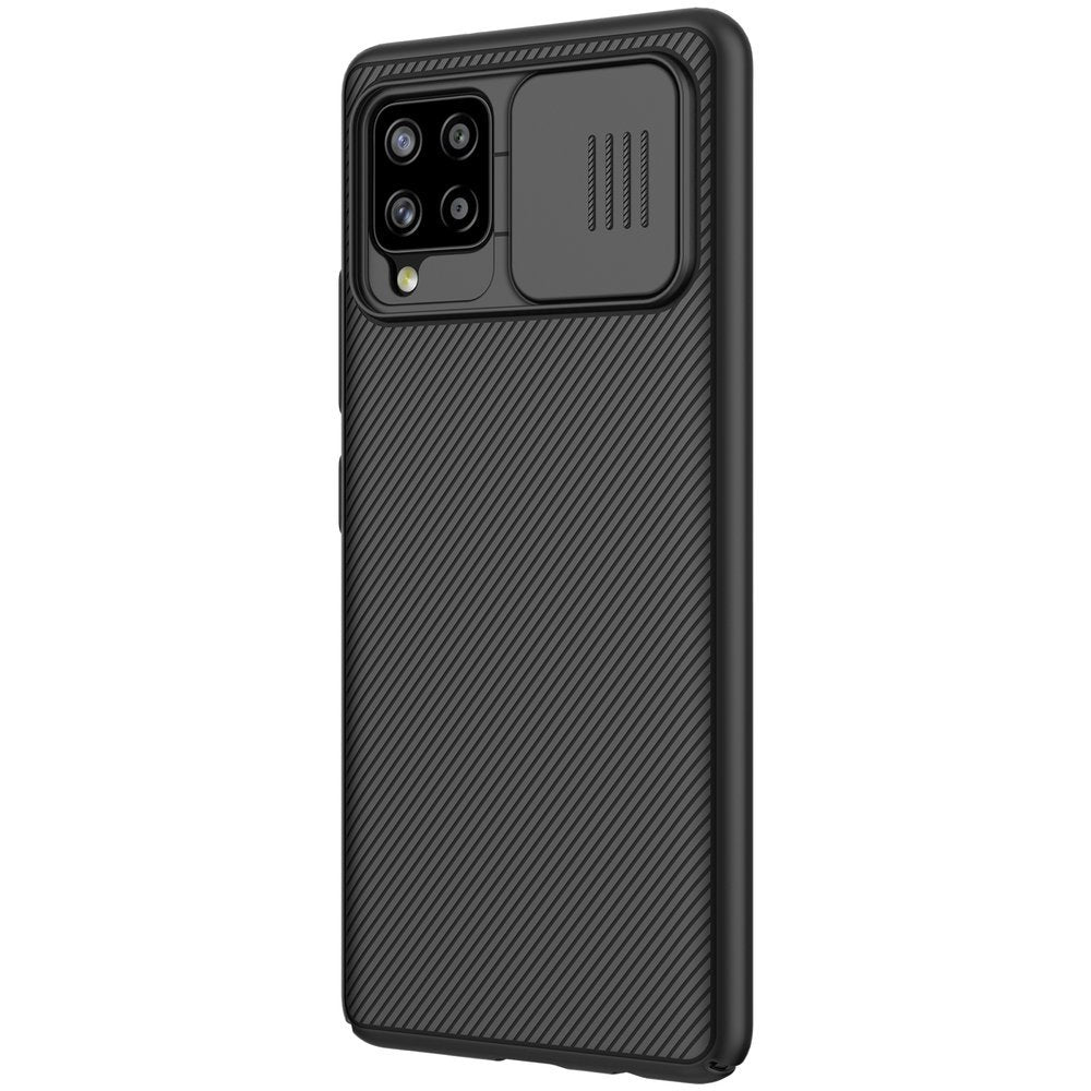 Nillkin CamShield Pro vzdržljiva torbica z zaščitnim ščitnikom za kamero za Samsung Galaxy A42 5G črna