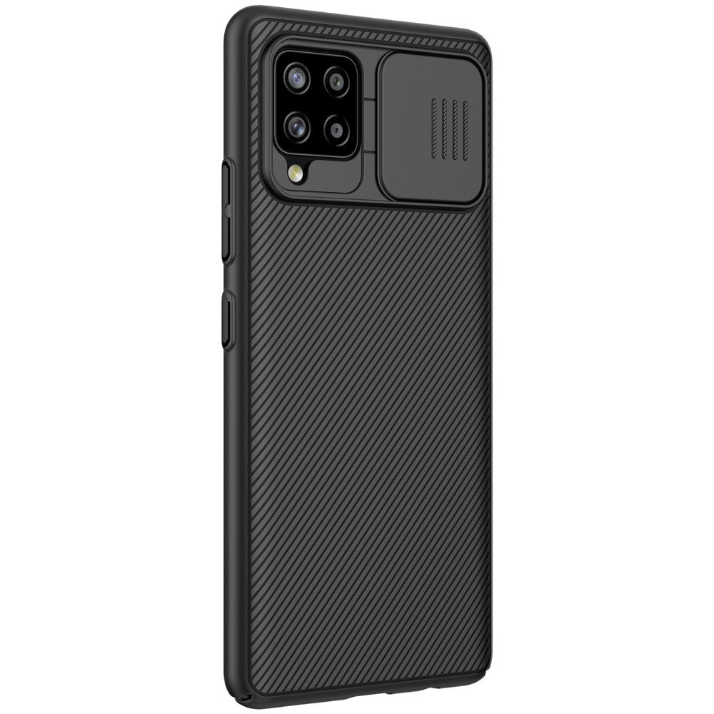 Nillkin CamShield Pro vzdržljiva torbica z zaščitnim ščitnikom za kamero za Samsung Galaxy A42 5G črna