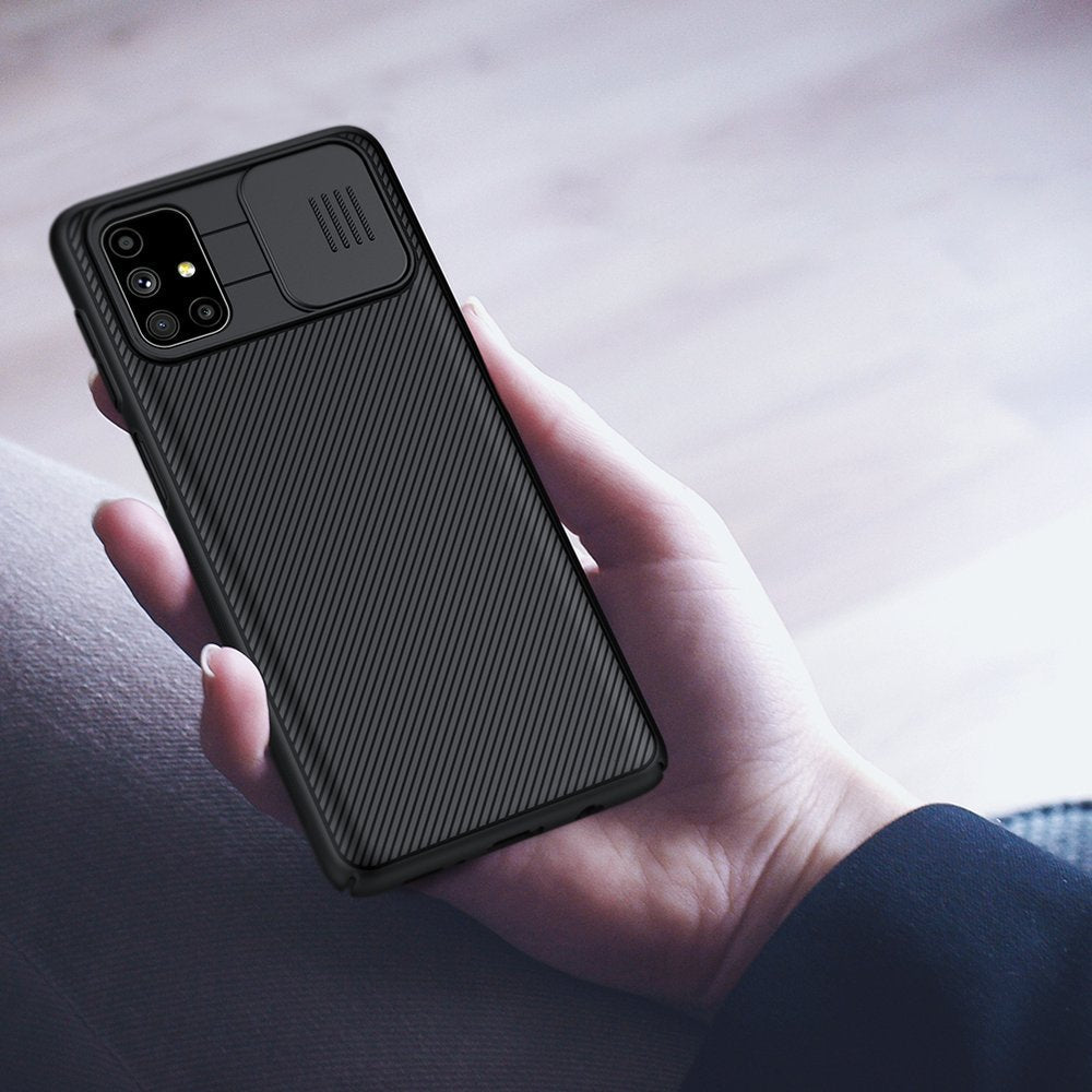Nillkin CamShield Pro etui z drsnim pokrovom za kamero za Samsung Galaxy M51