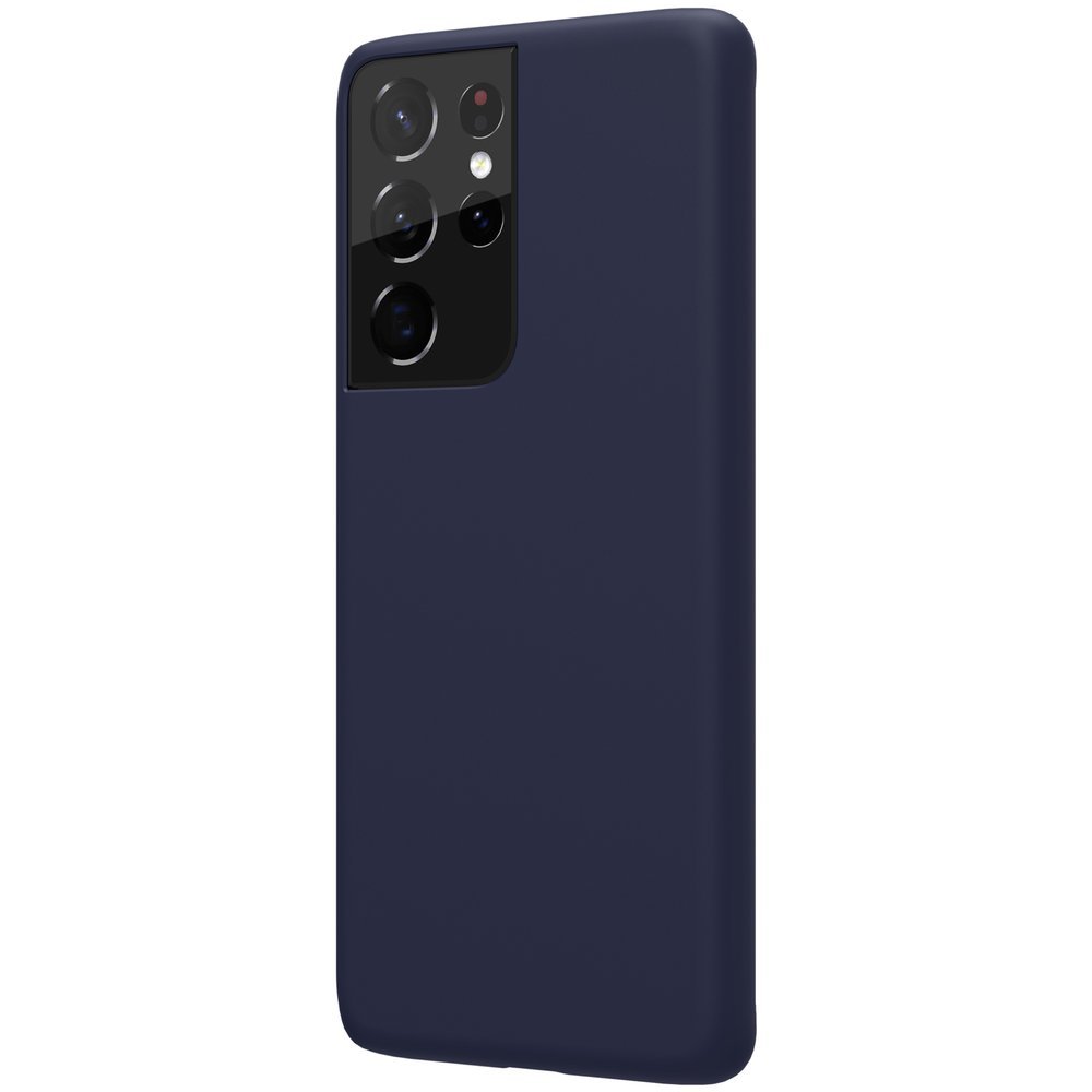Nillkin Flex Pure Pro tekoči silikonski ovitek za Samsung Galaxy S21 Ultra 5G moder