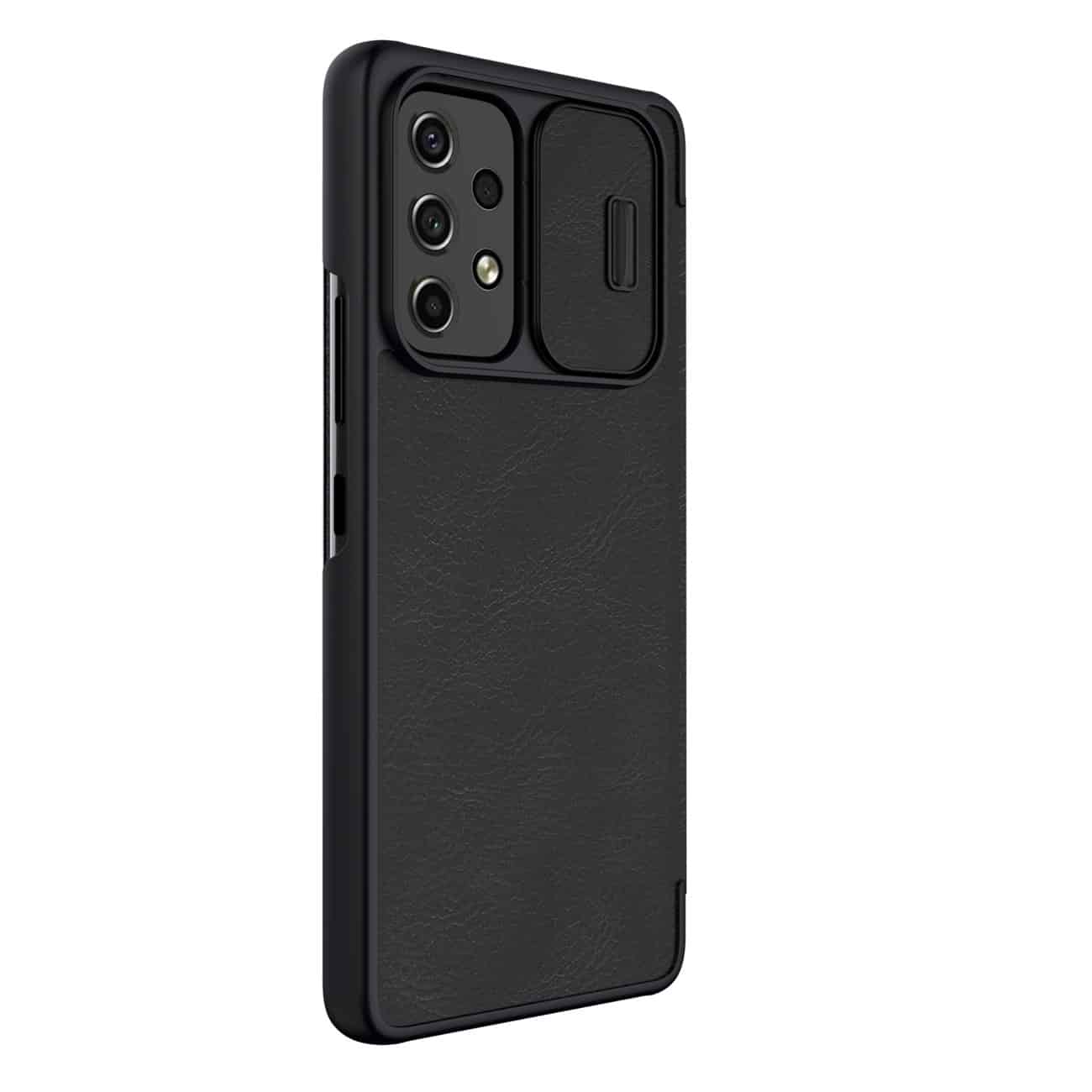 Nillkin Qin Pro usnjena torbica za Samsung Galaxy A53 5G, črna