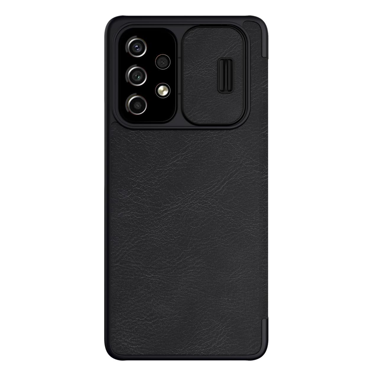 Nillkin Qin Pro usnjena torbica za Samsung Galaxy A53 5G, črna
