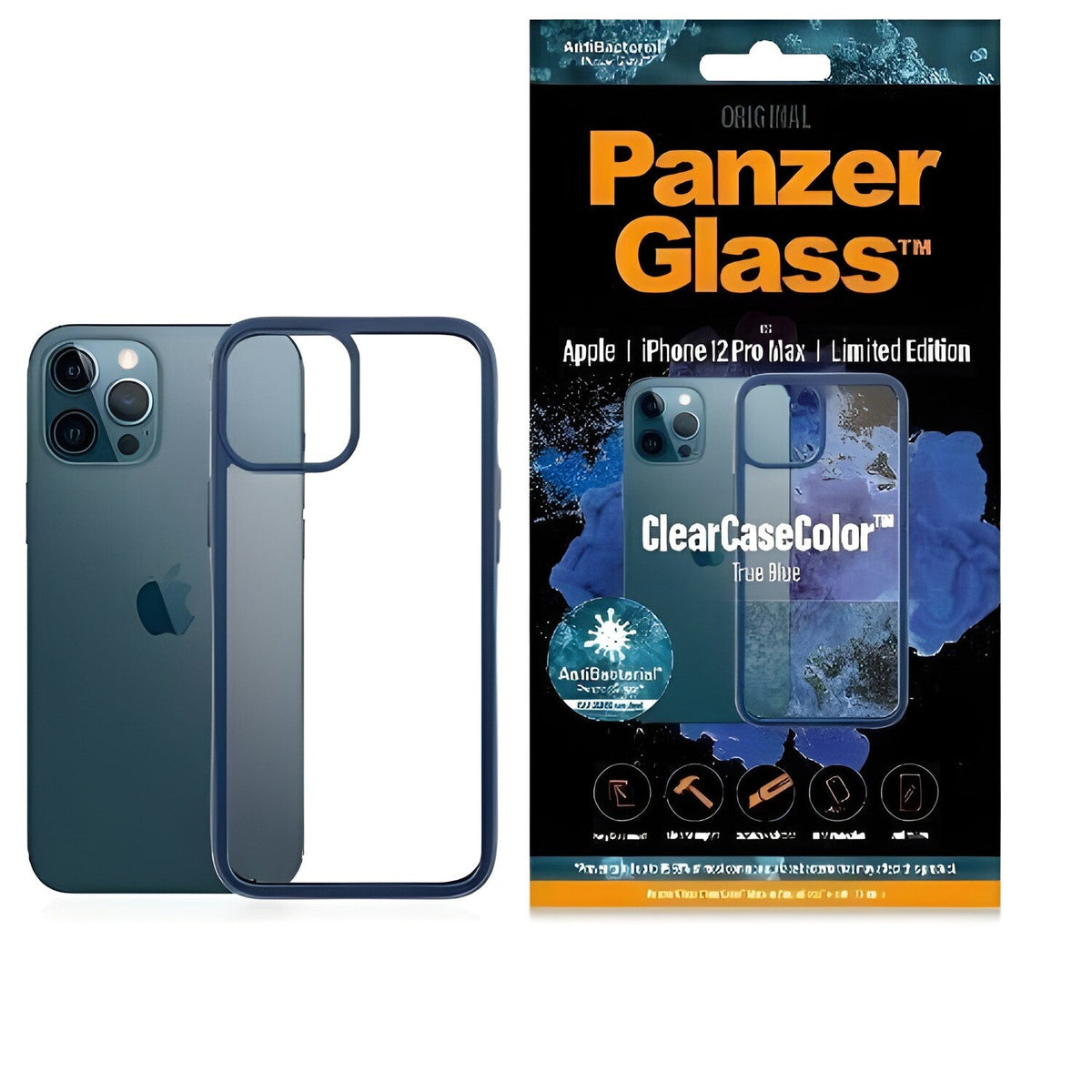 PanzerGlass ClearcaseColor futrola za Apple iPhone 12 Pro Max - Tamno plava
