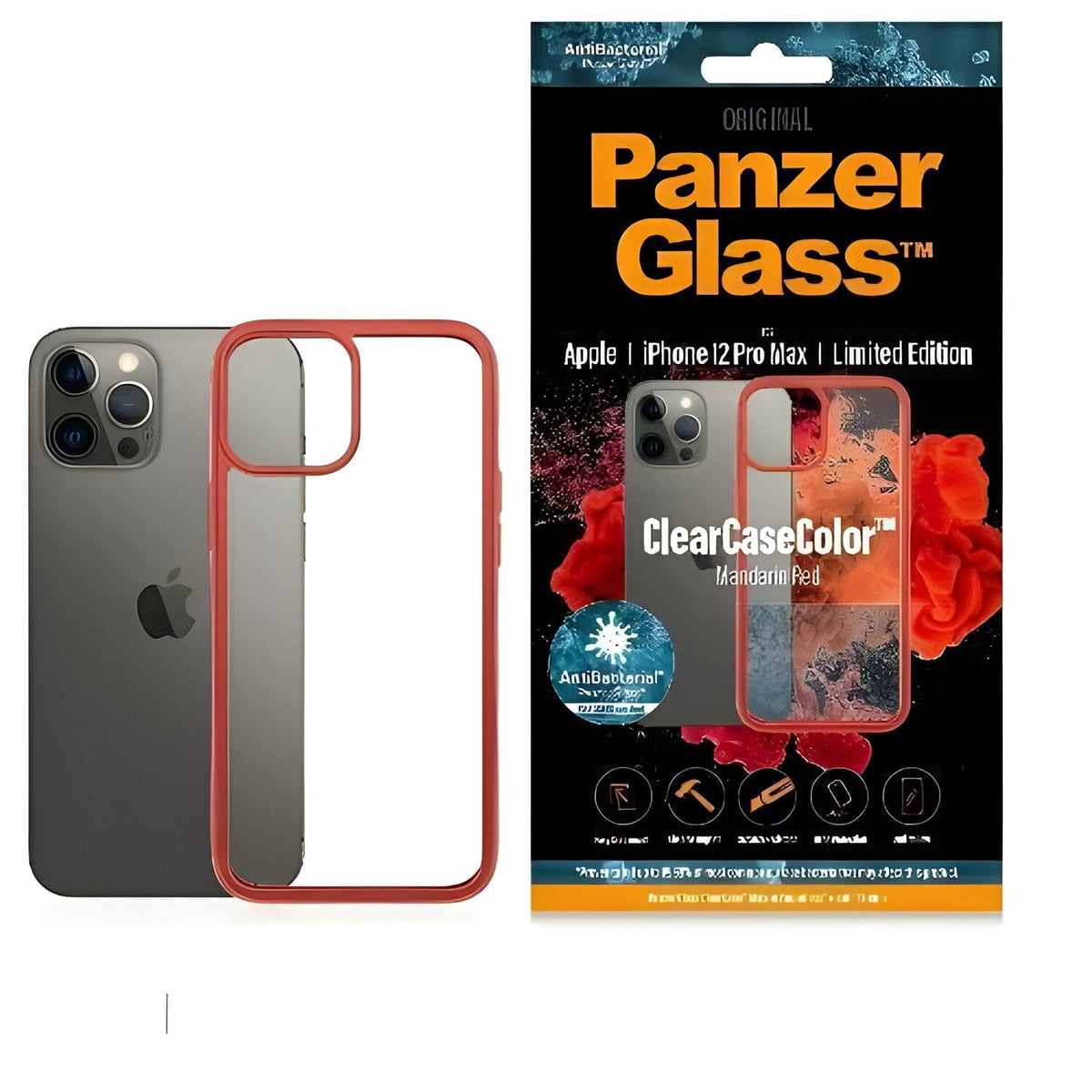 PanzerGlass ClearcaseColor futrola za Apple iPhone 12 Pro Max - Narančasta