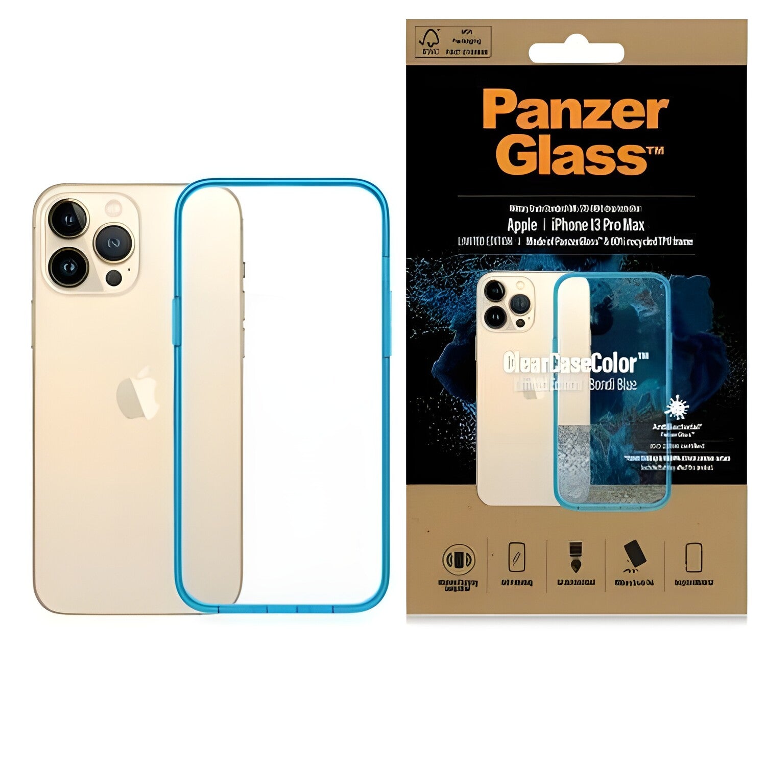 PanzerGlass ClearcaseColor futrola za Apple iPhone 13 Pro Max - Plava KP19764