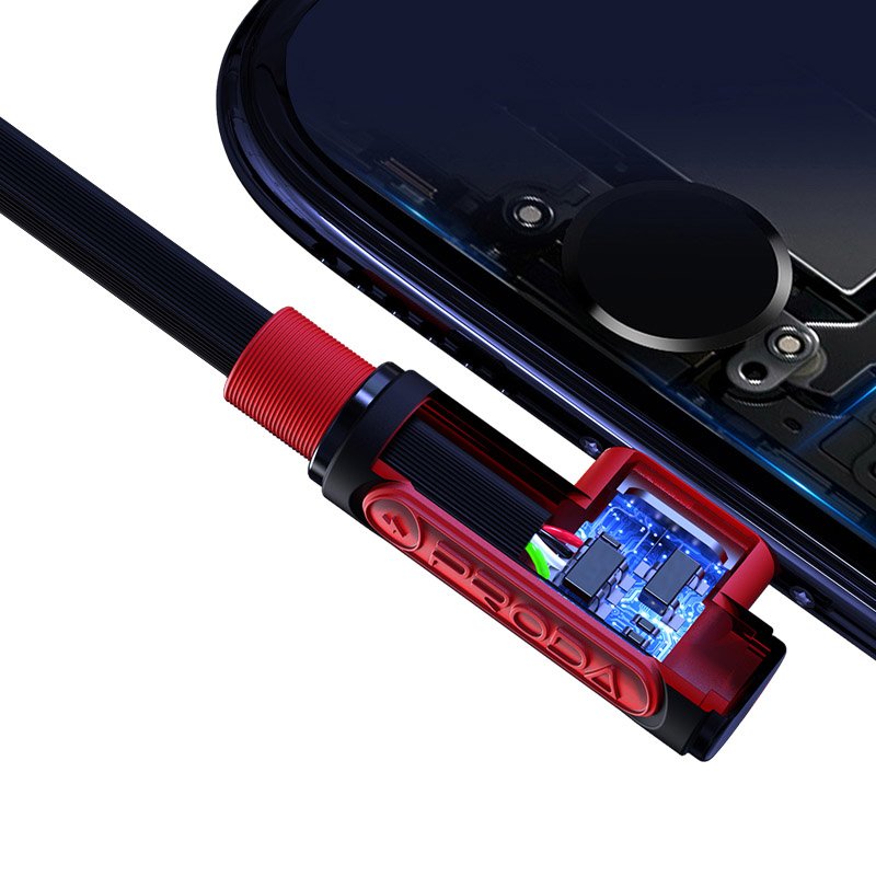 Proda Sparta USB - 2x Lightning / USB Type C kotni kabel 5A 1m