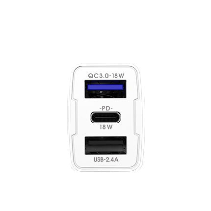 Avtopolnilec Power Delivery Quick Charge 3.0 18 W 2 x USB / USB Type-C