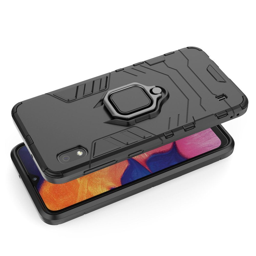 Zaščitni ovitek Ring Armor Case za Samsung Galaxy A10 črne barve