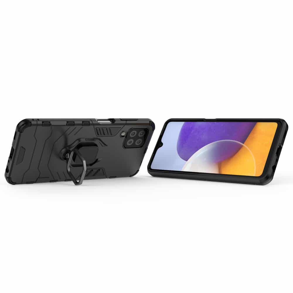 Ring Armor Case Kickstand robustna zaščitna torbica za SAMSUNG GALAXY A22 4G