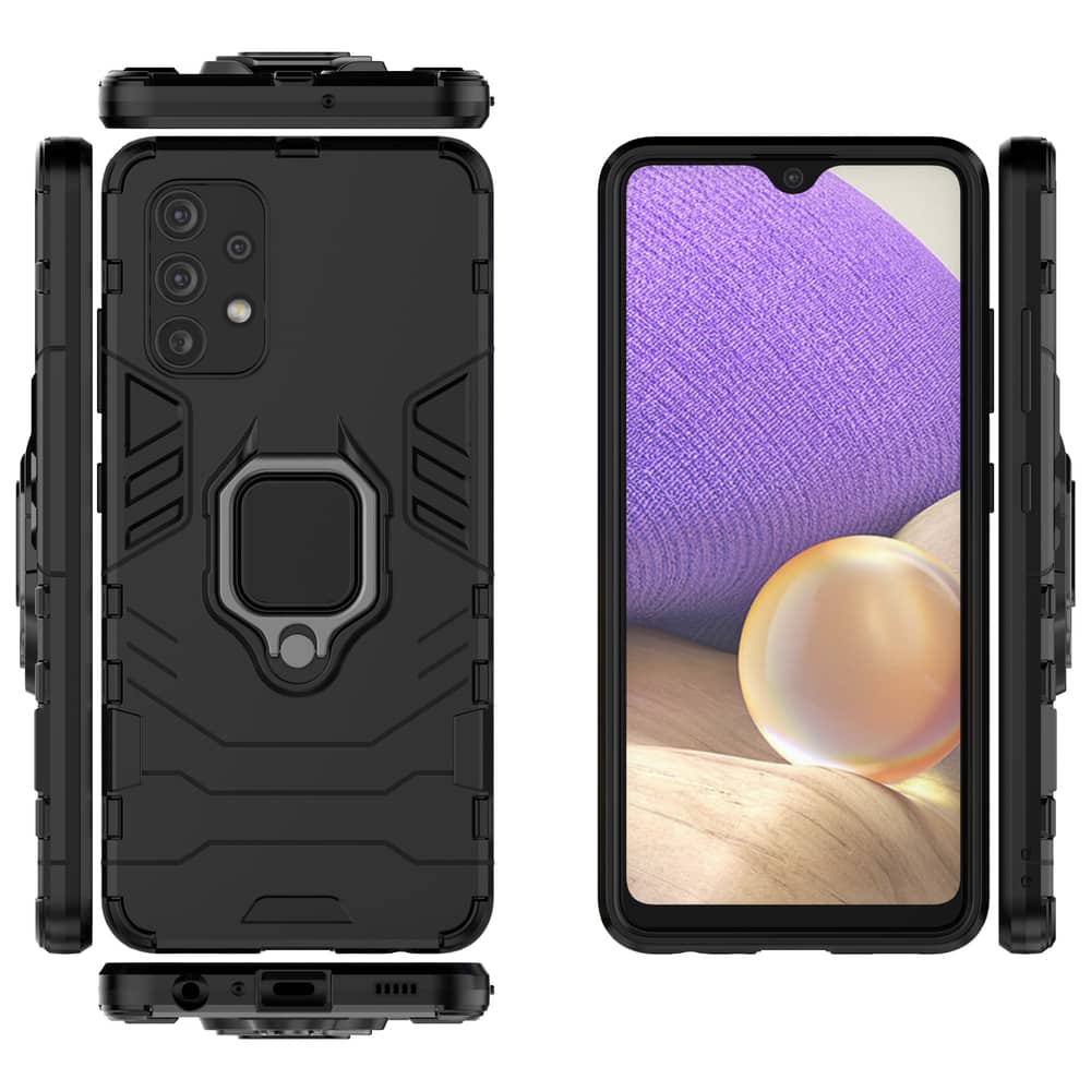 Ring Armour Case Kickstand robusten ovitek za Samsung Galaxy A32 4G