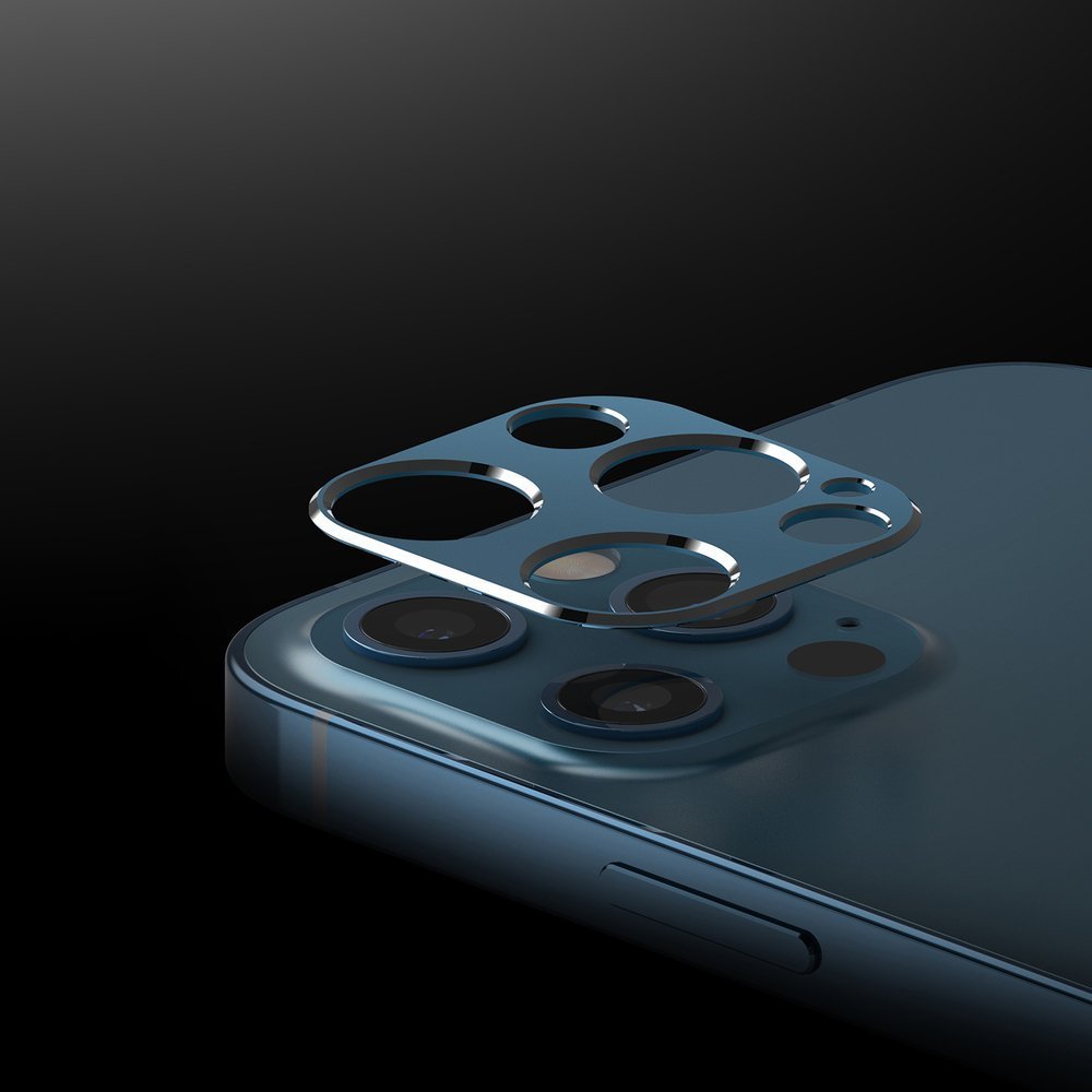 Ringke Camera Styling trpežna zaščita za zadnjo kamero iPhone 12 Pro modra