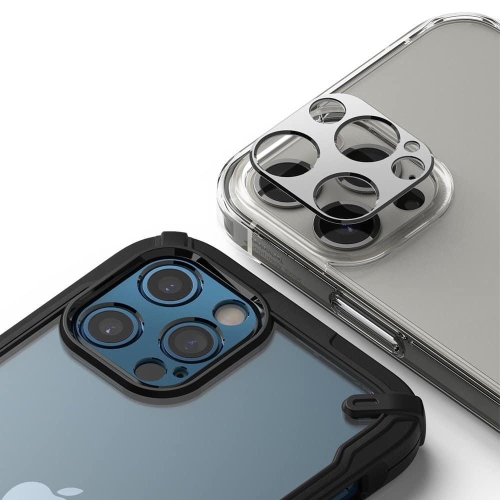 Ringke Camera Styling super vzdržljiva zaščita za zadnjo kamero iPhone 12 Pro srebrna