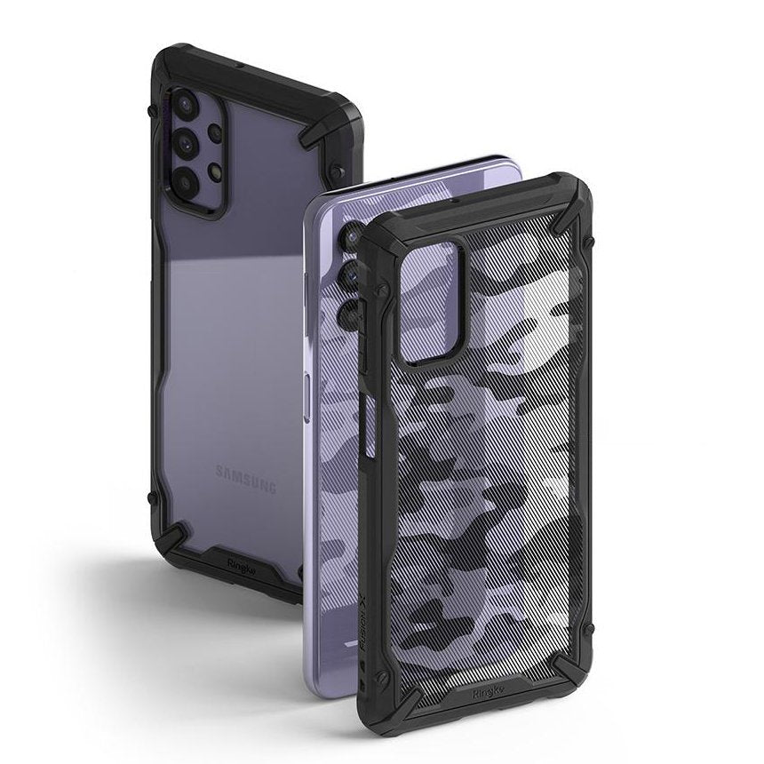 Ringke Fusion X Design vzdržljivo ohišje s TPU odbijačem za Samsung Galaxy A32 5G Camo