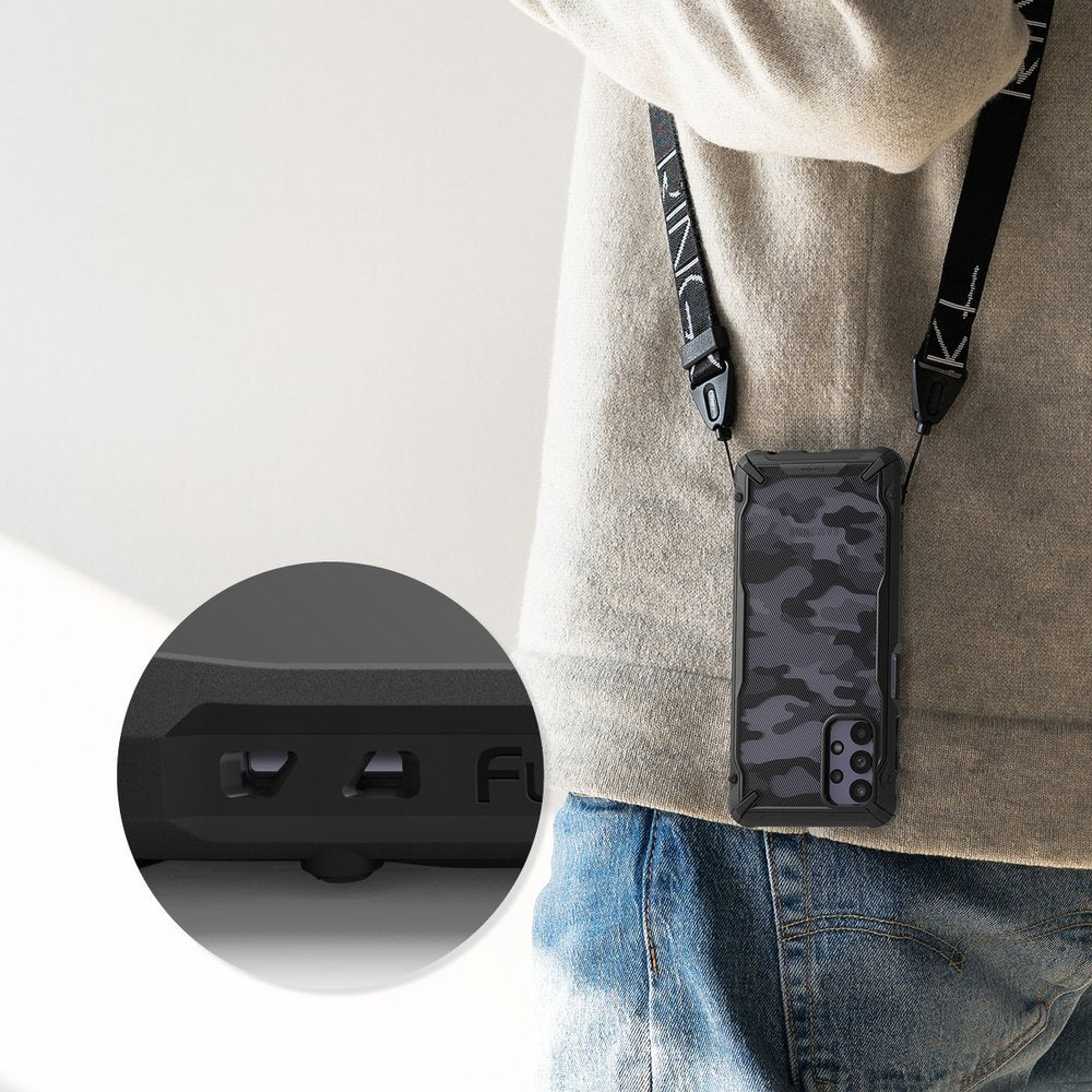 Ringke Fusion X Design vzdržljivo ohišje s TPU odbijačem za Samsung Galaxy A32 5G Camo