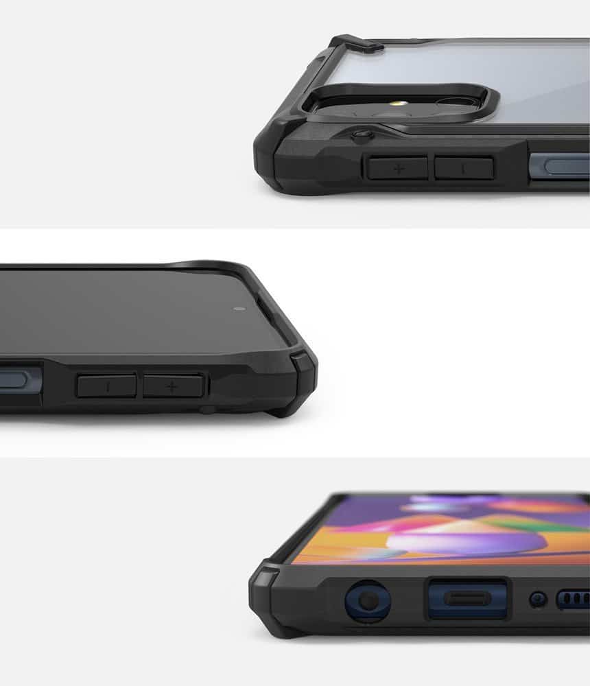 Ringke Fusion X Design vzdržljivo ohišje za Samsung Galaxy M31s Camo črno