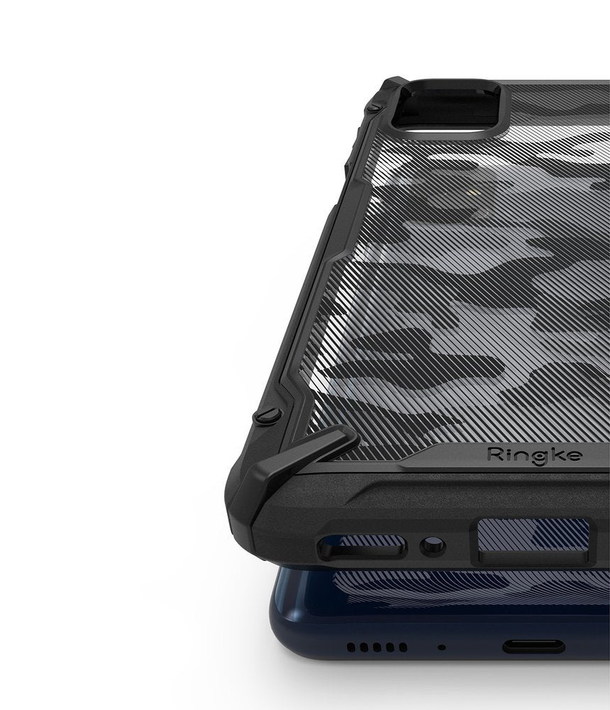 Ringke Fusion X Design vzdržljivo ohišje za Samsung Galaxy M31s Camo črno