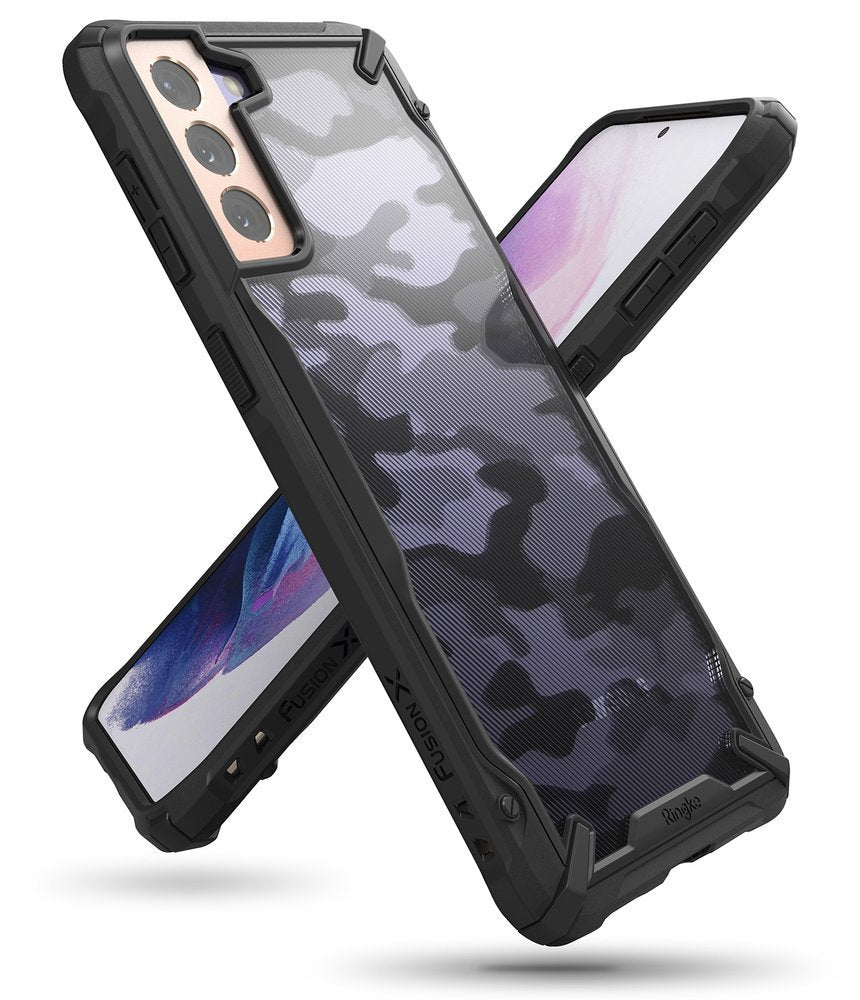 Ringke Fusion X Design vzdržljiv ovitek za Samsung Galaxy S21+5G Camo