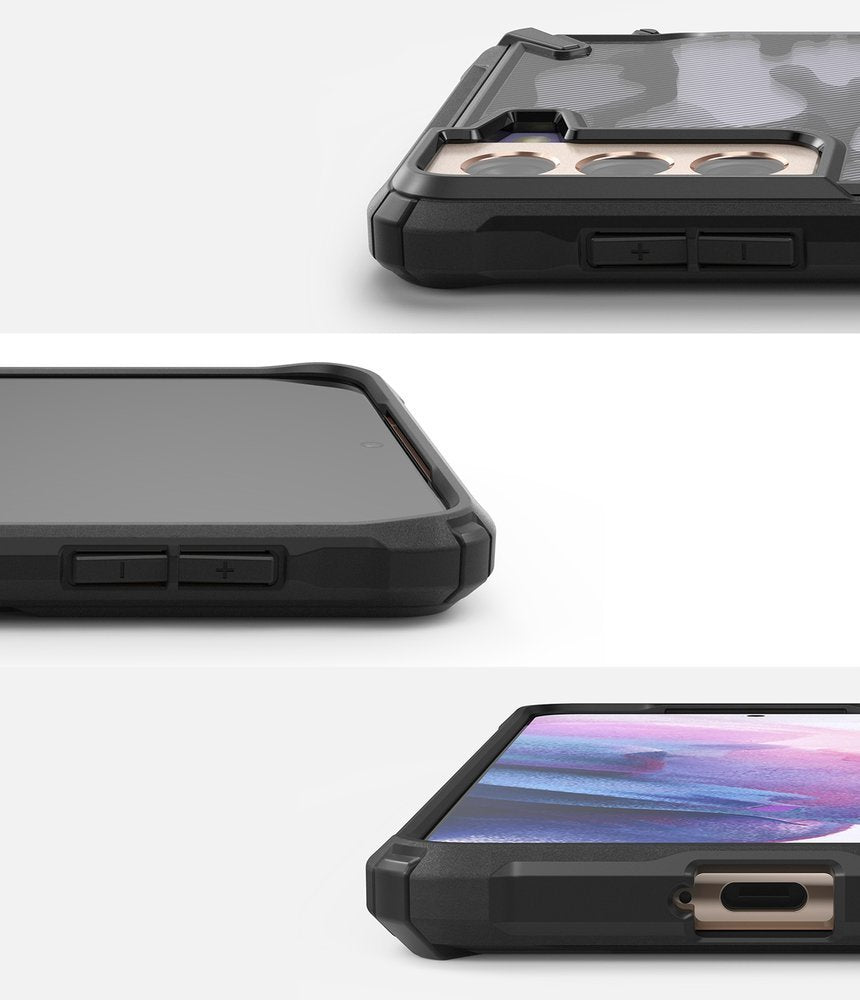 Ringke Fusion X Design vzdržljiv ovitek za Samsung Galaxy S21+5G Camo