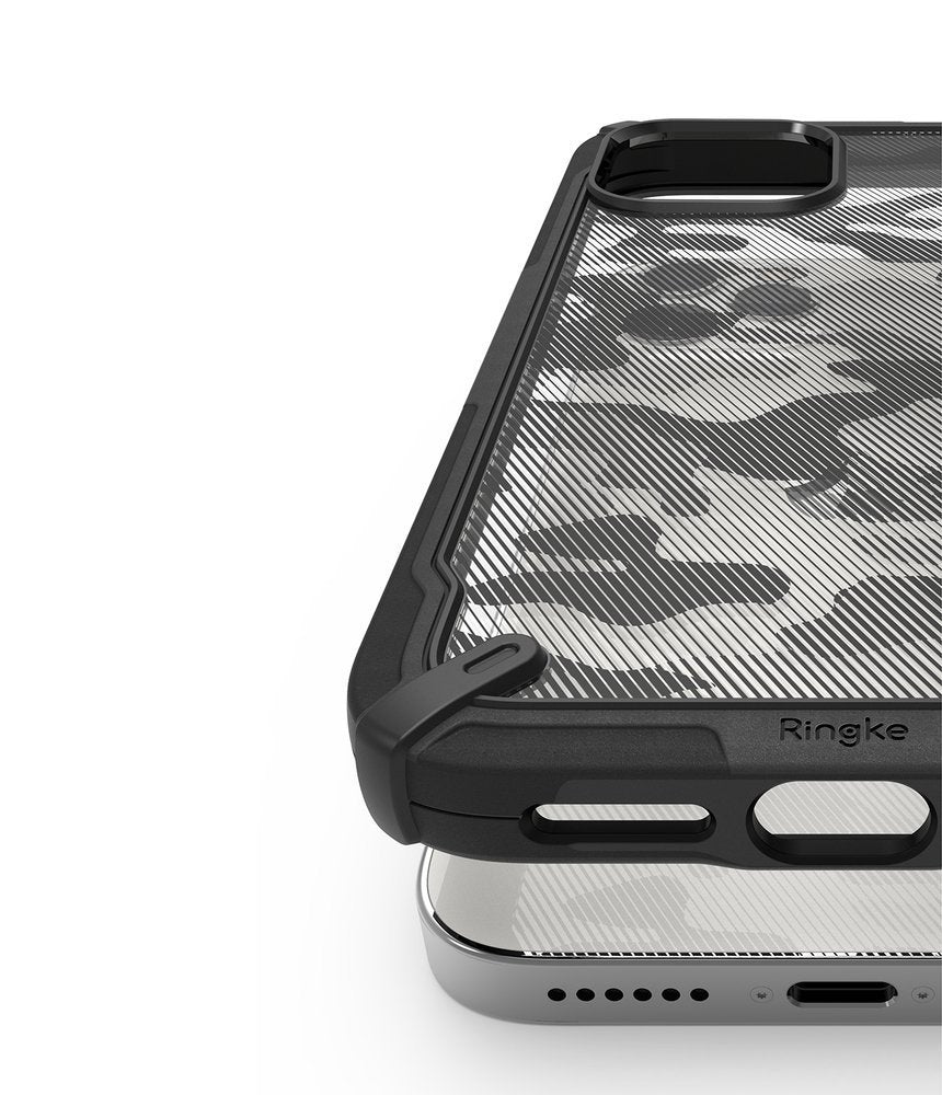 Ringke Fusion X Design vzdržljivo ohišje s TPU odbijačem za iPhone 12 Pro Max Camo
