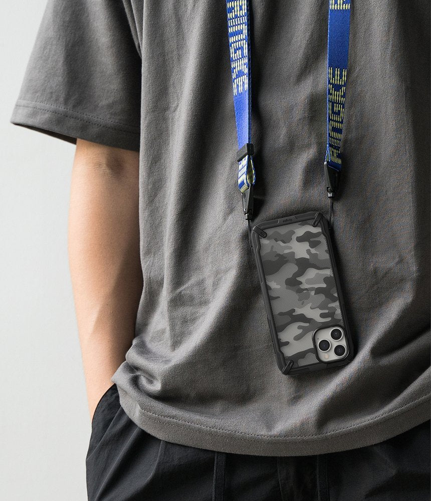 Ringke Fusion X Design vzdržljivo ohišje s TPU odbijačem za iPhone 12 Pro Max Camo
