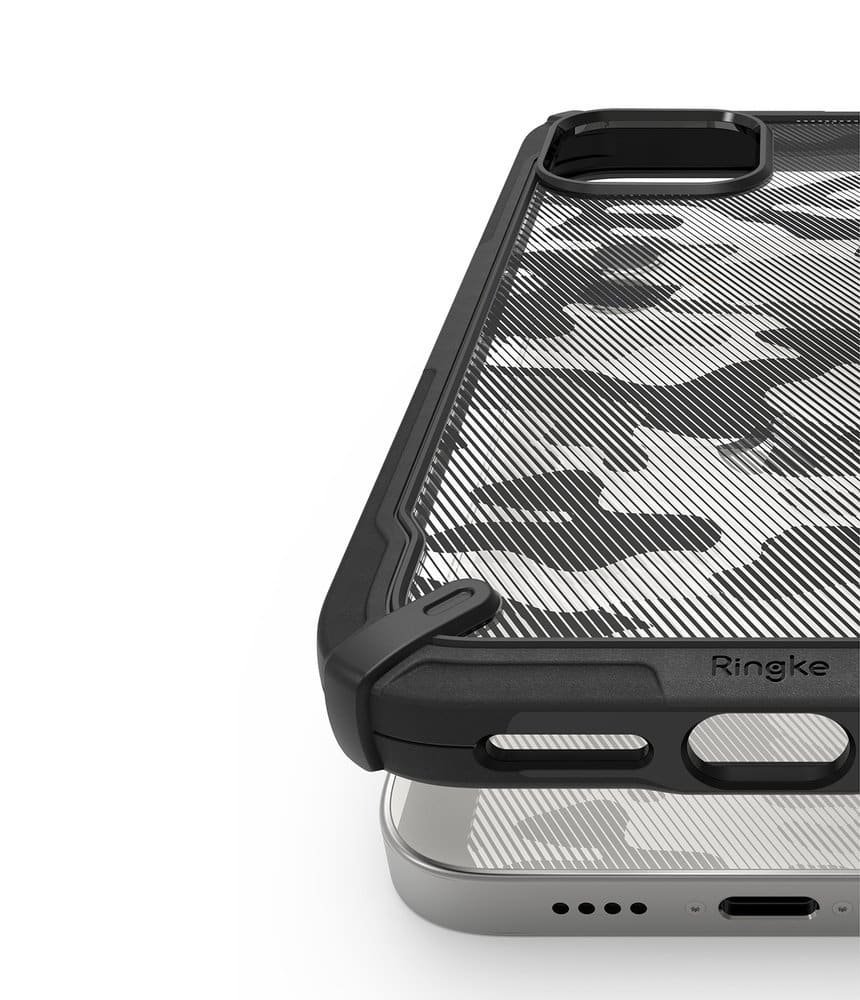 Ringke Fusion X Design vzdržljivo ohišje s TPU odbijačem za iPhone 12 Mini Camo