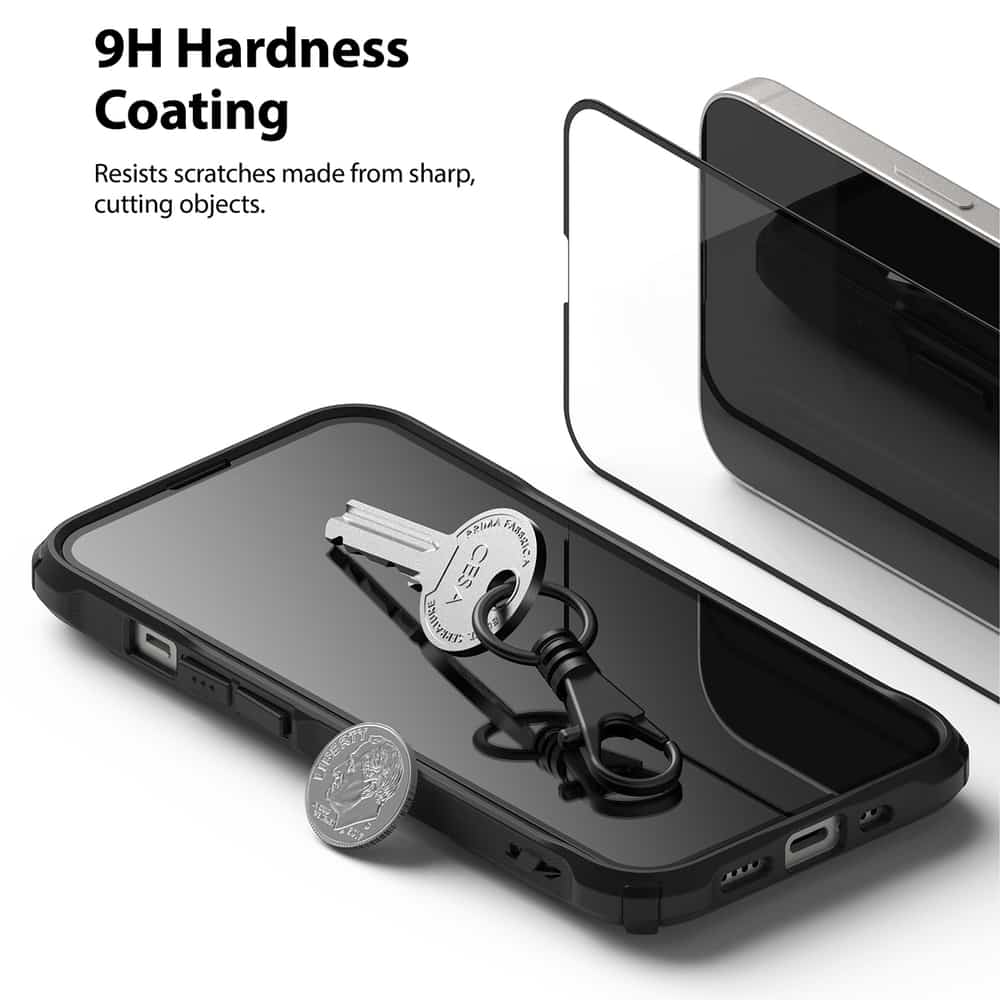 Ringke Invisible Defender ID Full Glass kaljeno steklo s polno pokritostjo in okvirjem za iPhone 13 mini
