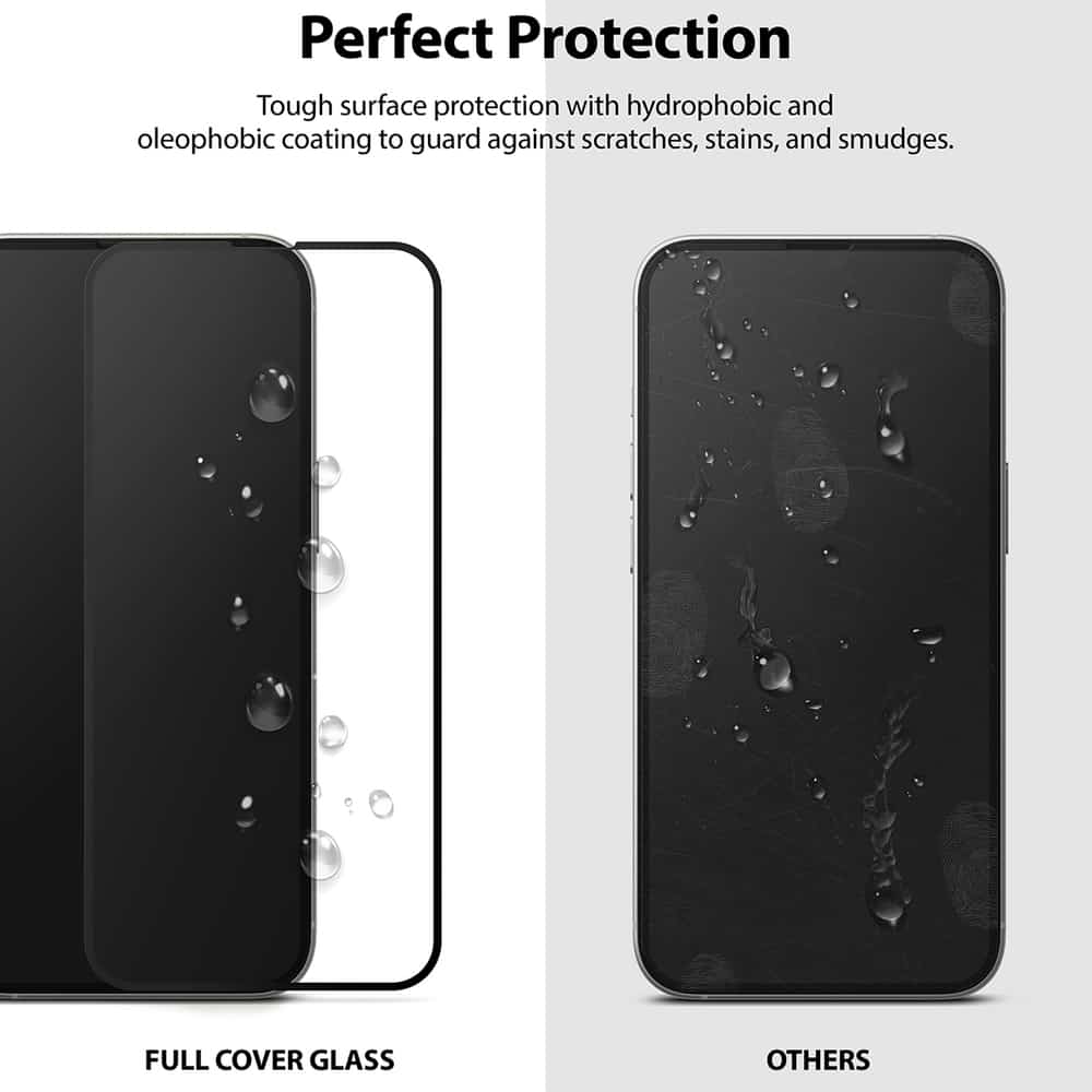 Ringke Invisible Defender ID Full Glass kaljeno steklo s polno pokritostjo in okvirjem za iPhone 13 mini