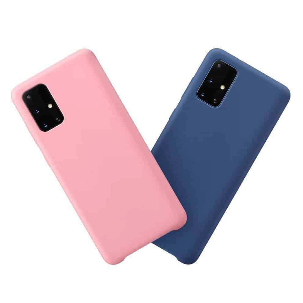 Silikonski ovitek Mehek prožen gumijast etui za Samsung Galaxy A12 / Galaxy M12 temno moder