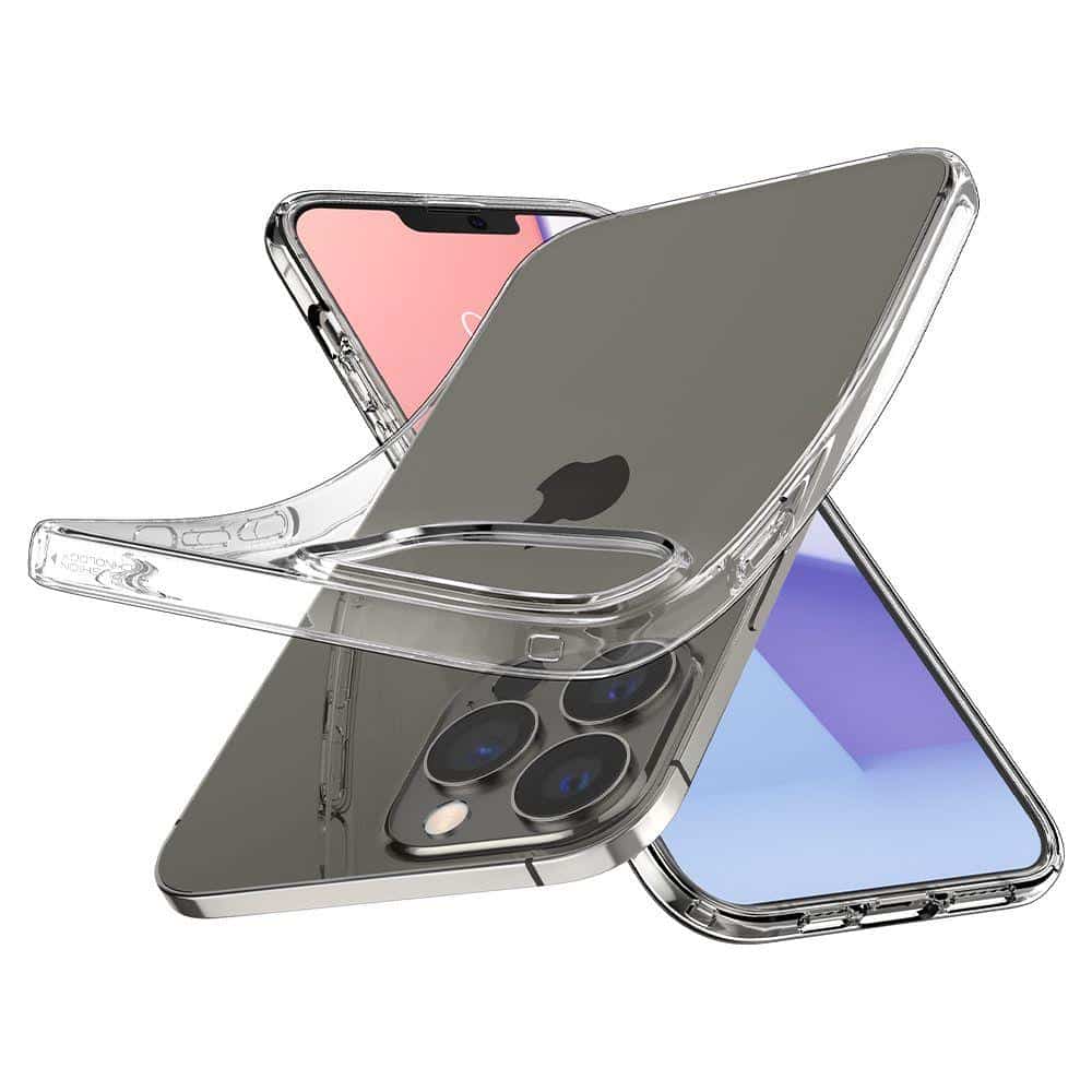 Spigen Liquid Crystal Case prozorna gel maska za iPhone 13 Pro Max