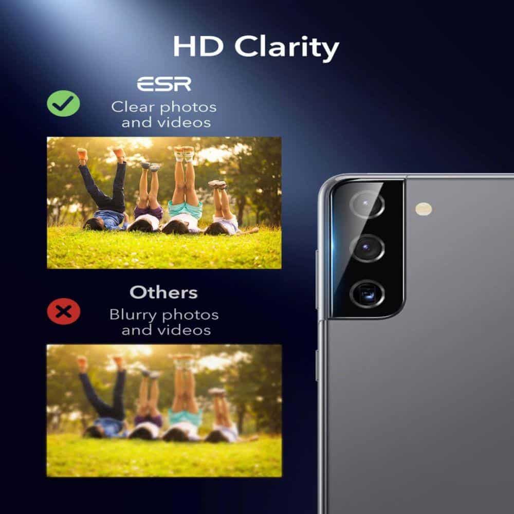 ESR KALJENO STEKLO ZA LEČO KAMERE 2-KOS ZA SAMSUNG GALAXY S21 + (PLUS)