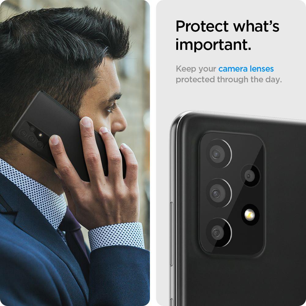 SPIGEN OPTIK.TR KALJENO STEKLO 2 KOS ZA KAMERO SAMSUNG GALAXY A72