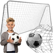 Nogometni gol 213x150x90 cm - ojačana, bijela