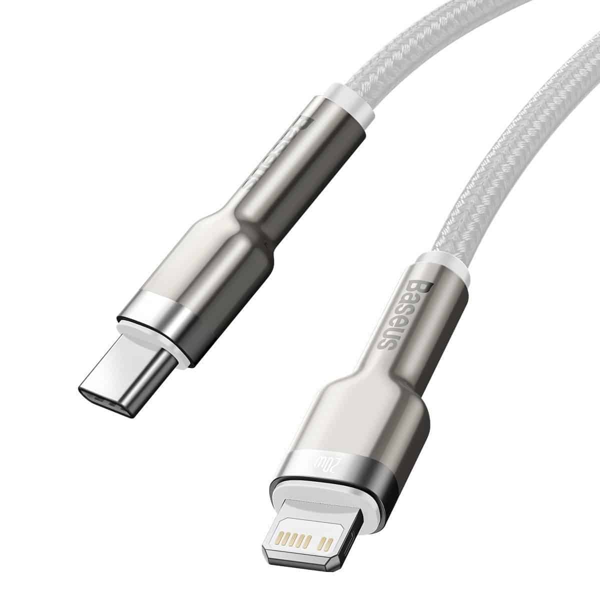 USB-C kabel za Lightning Baseus Cafule PD 20W 1m bijeli
