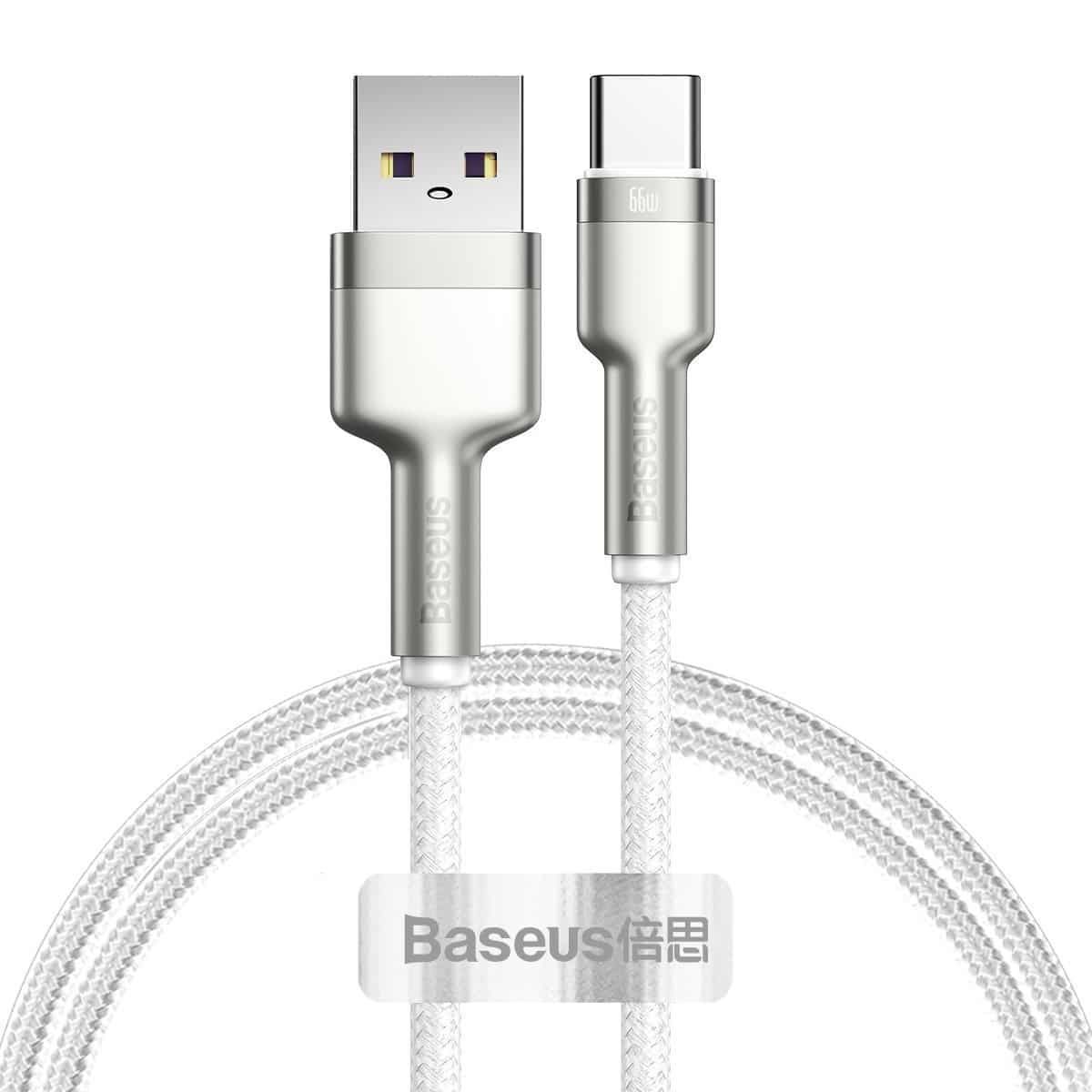 USB-C kabel Baseus Cafule 66W 1m (bel)