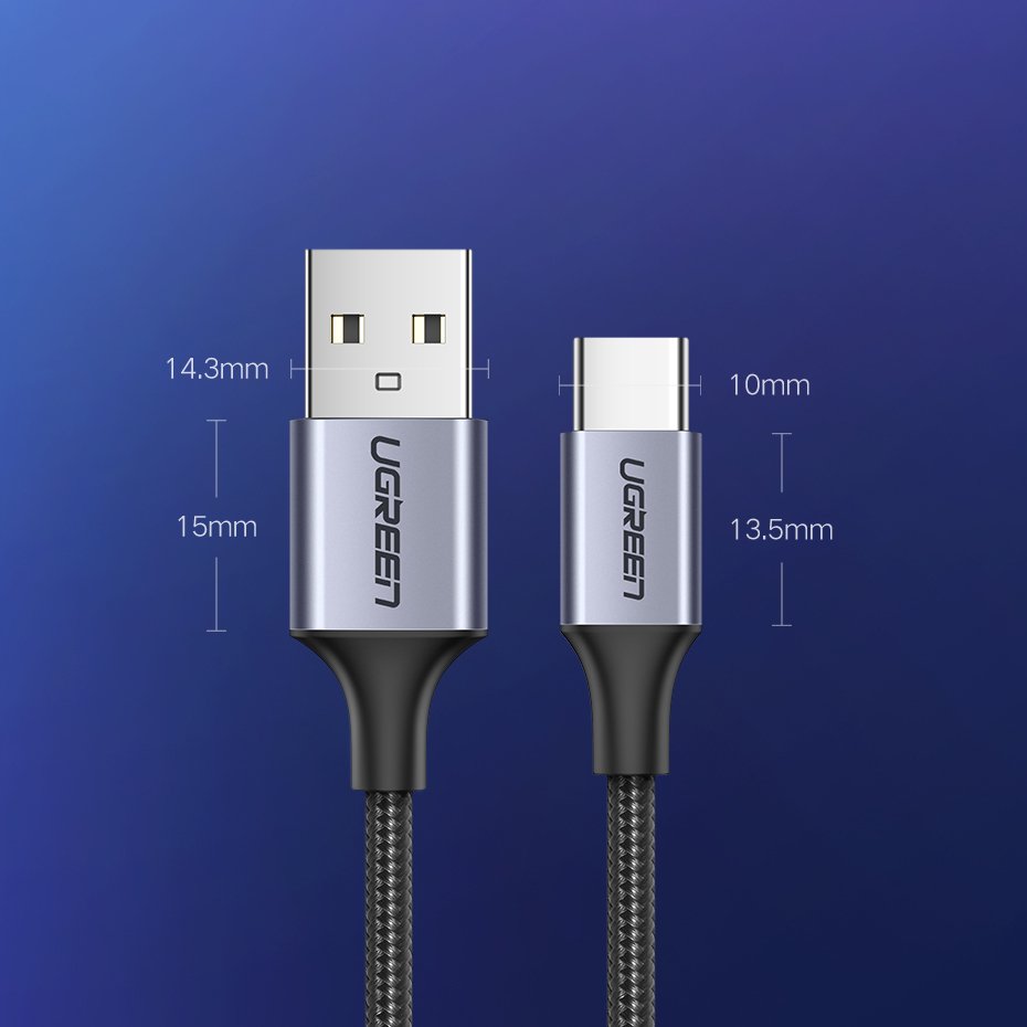UGREEN USB Type C kabel Quick Charge 3.0 3A 1 m