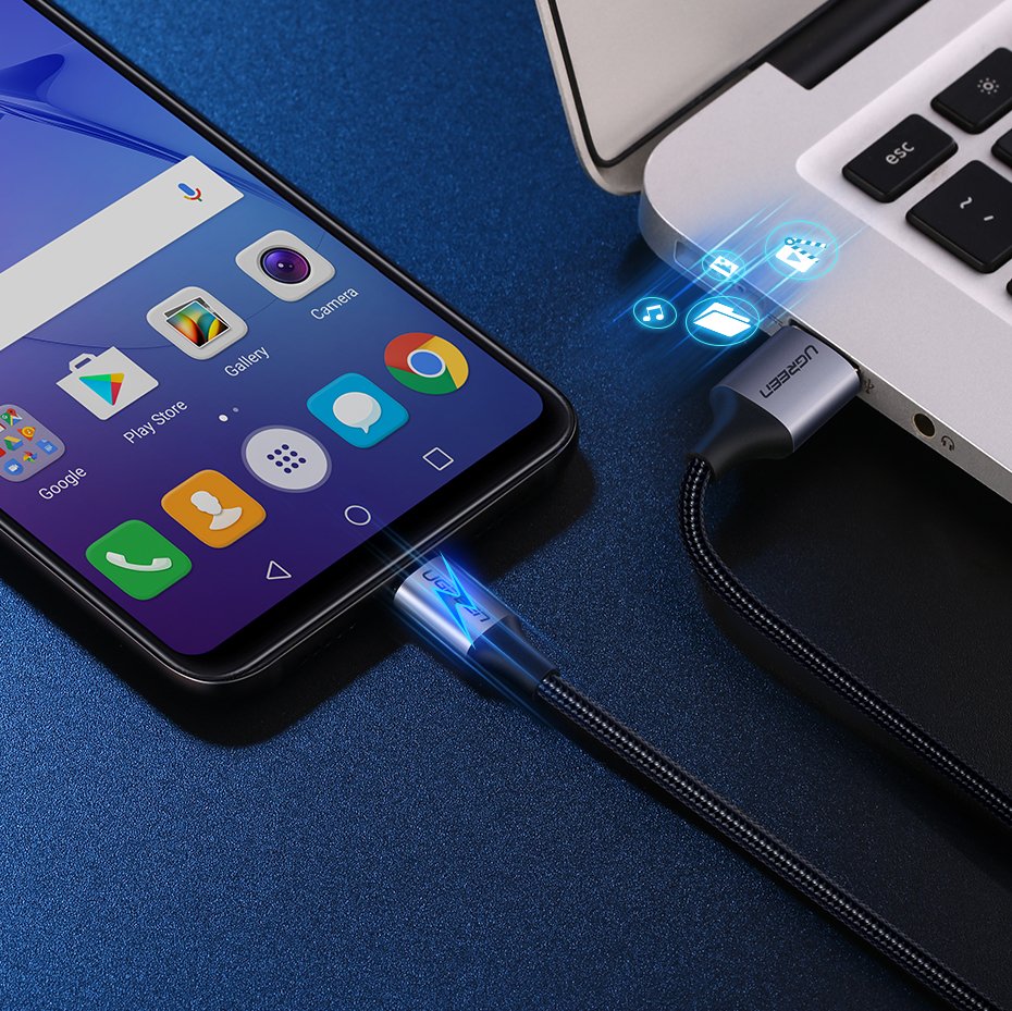 UGREEN Micro USB pleten kabel 1m