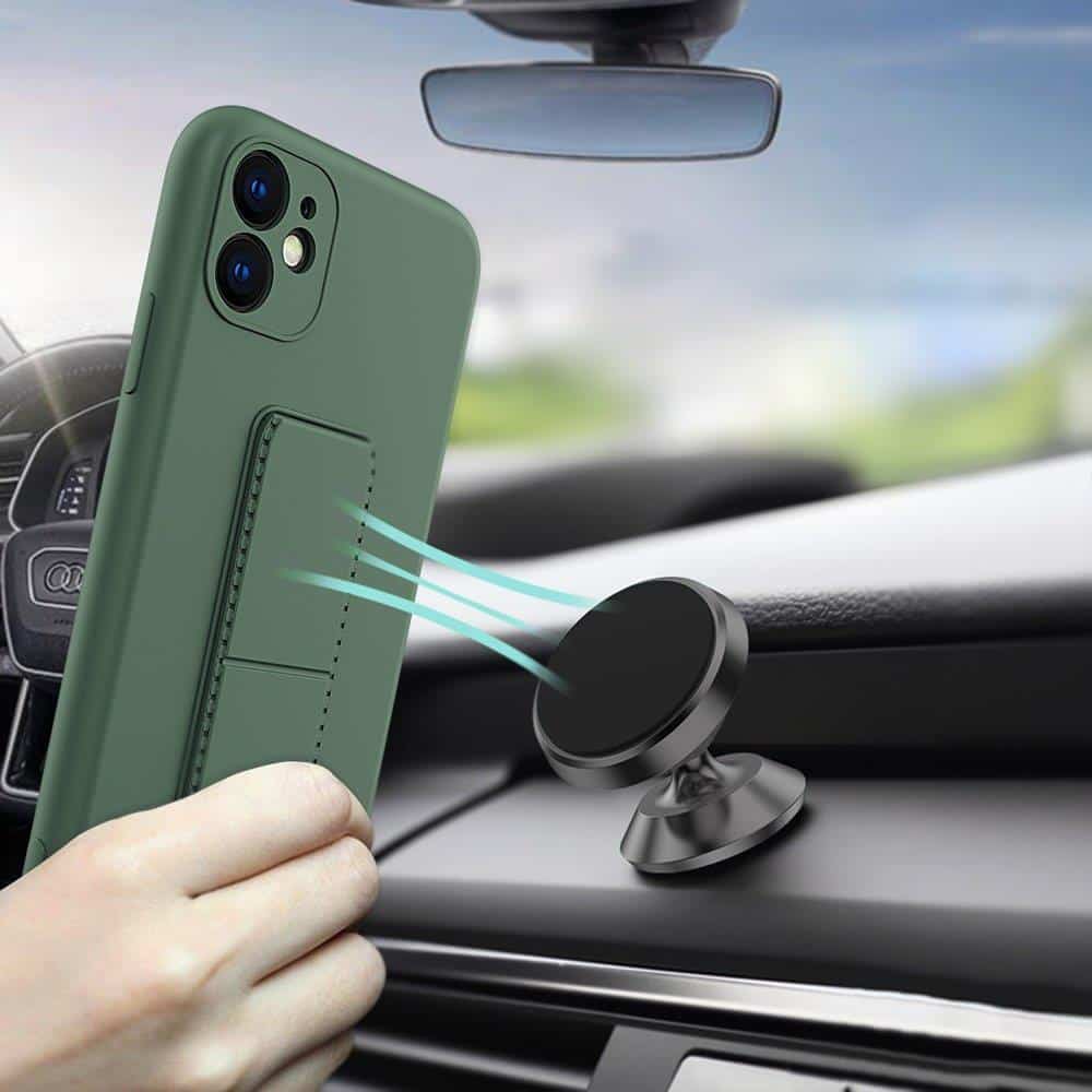 Wozinsky Kickstand Case fleksibilna silikonska torbica s stojalom za iPhone 11