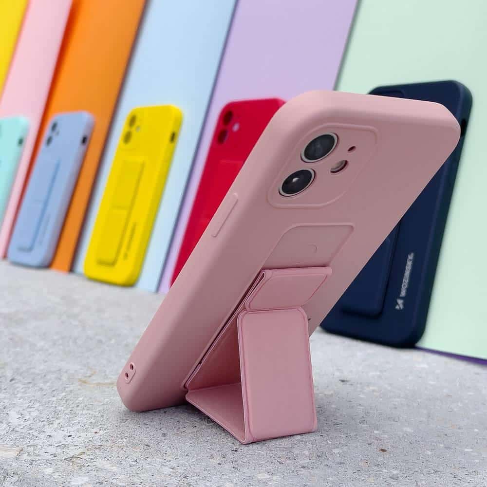Wozinsky Kickstand Case fleksibilna silikonska torbica s stojalom za iPhone 11