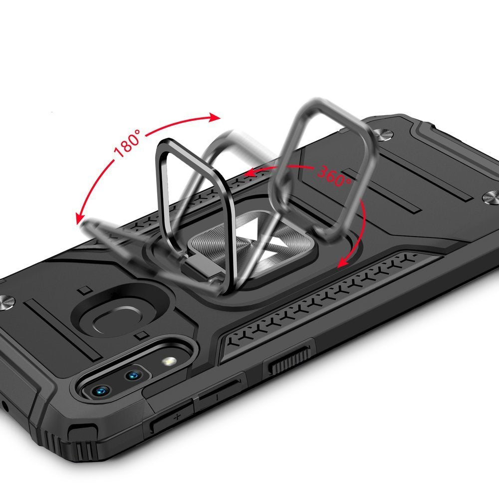 Wozinsky Ring Armor ovitek s funkcijo stojala in držala za Samsung Galaxy A20 E