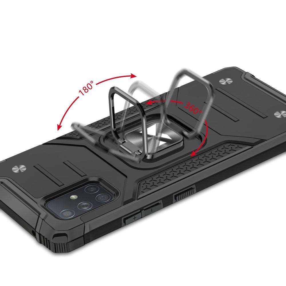 Wozinsky Ring Armor ovitek s funkcijo stojala in držala za Samsung Galaxy A71 5G
