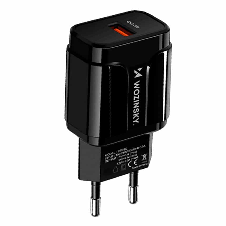 Wozinsky USB Quick Charge 3A omrežni polnilec