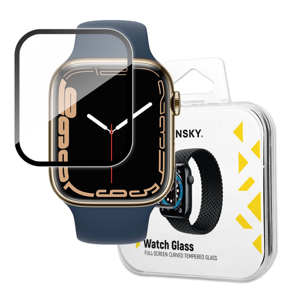 Wozinsky Watch Glass hibridno staklo za Apple Watch 7/8 41mm crno