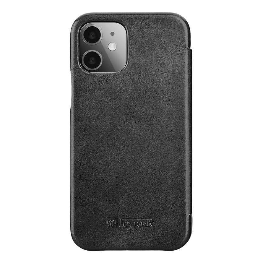 iCarer futrola Vintage Folio od prave kože za iPhone 12 Pro Max