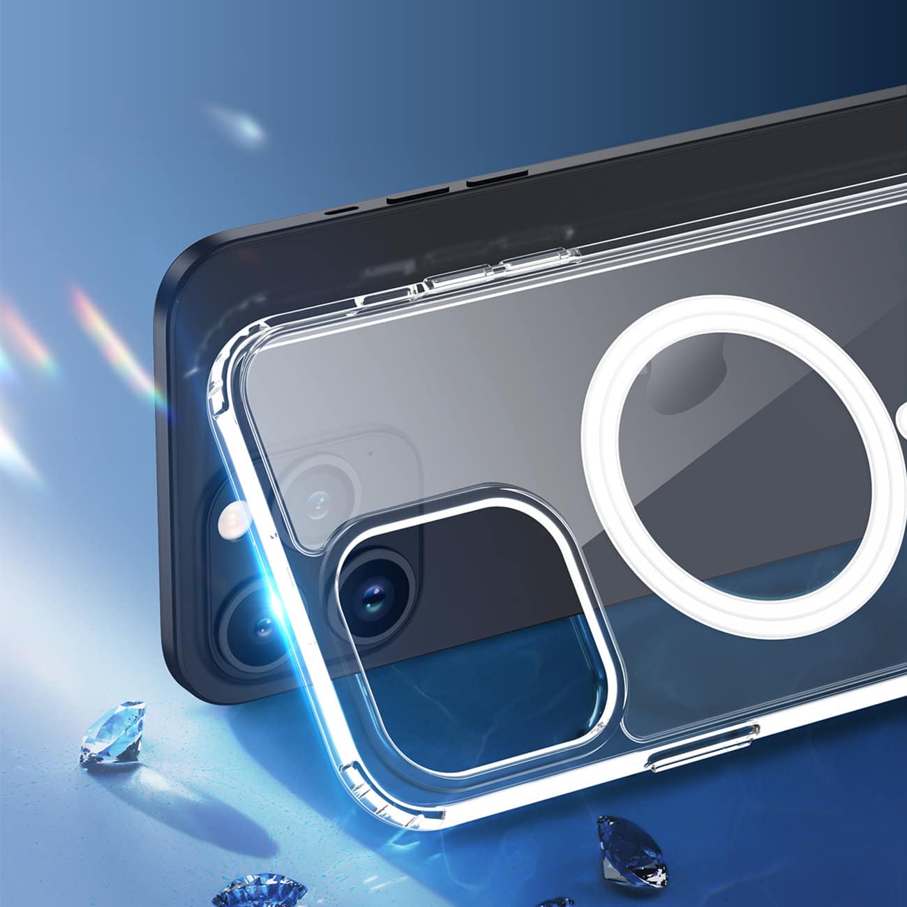 DUX DUCIS Clin Mag - prozoren ovitek, združljiv z MagSafe za iPhone 15 Pro