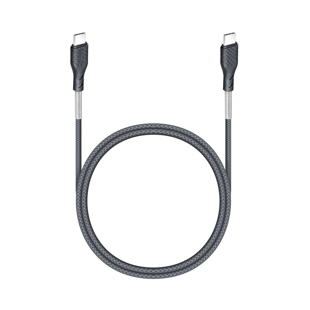 FORCELL karbonski kabel Type C v Type C 3.0 QC Power Delivery PD60W CB-02C črn 1 meter